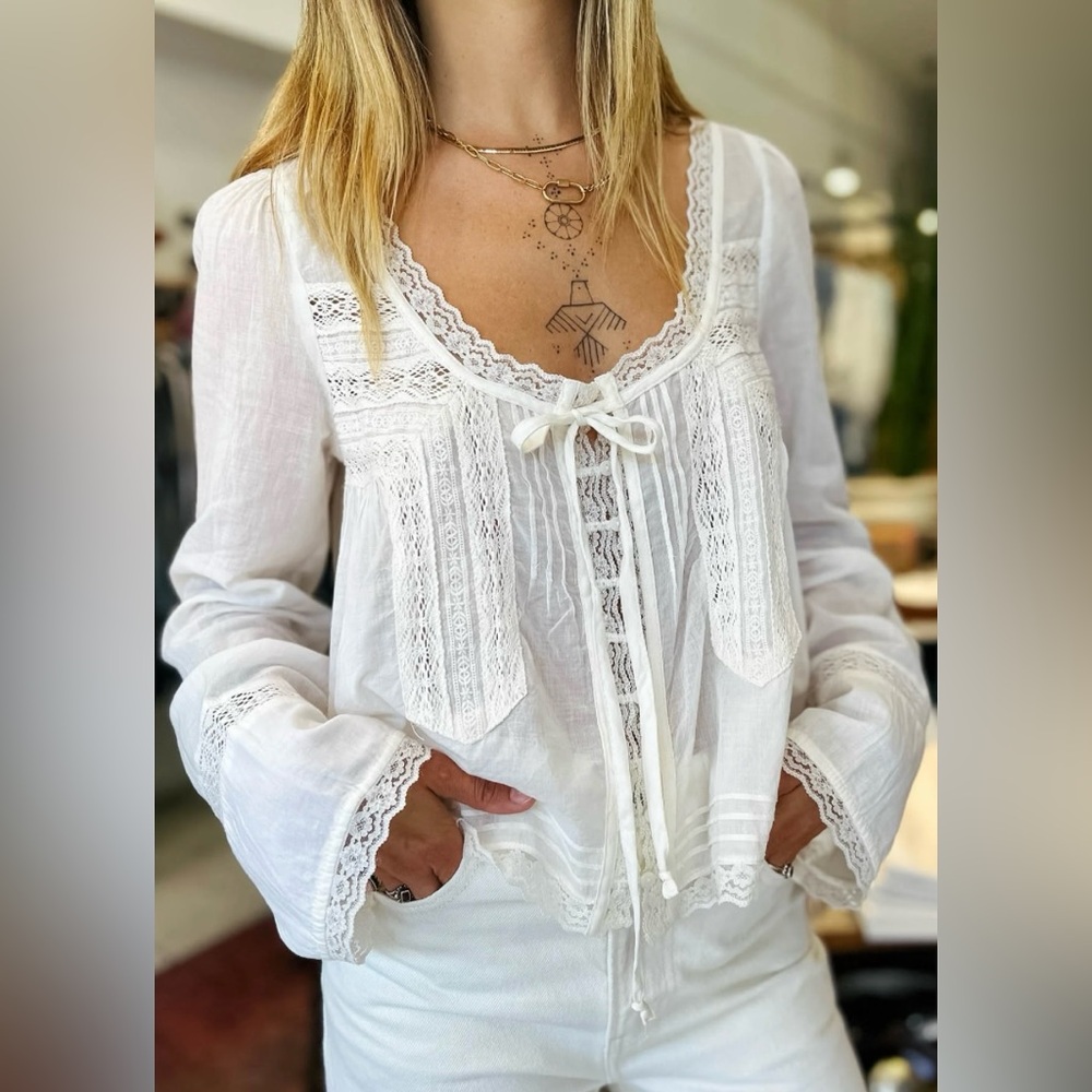 FREE PEOPLE Forevermore Long-Sleeve Top